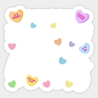 I Teach The Sweetest Little Hearts, Teacher Valentines Day Sticker